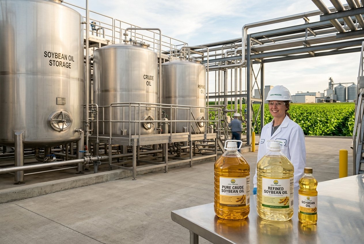 Crude and Refined Soyabean Oil